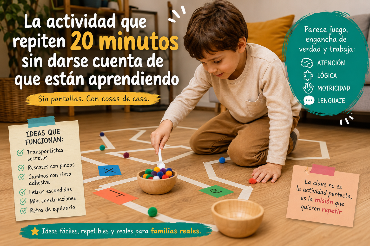La actividad que repiten 20 minutos sin darse cuenta de que están aprendiendo