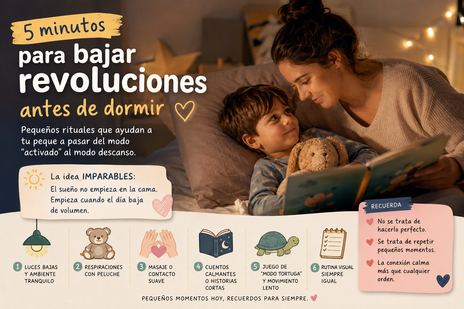 5 minutos para bajar revoluciones antes de dormir