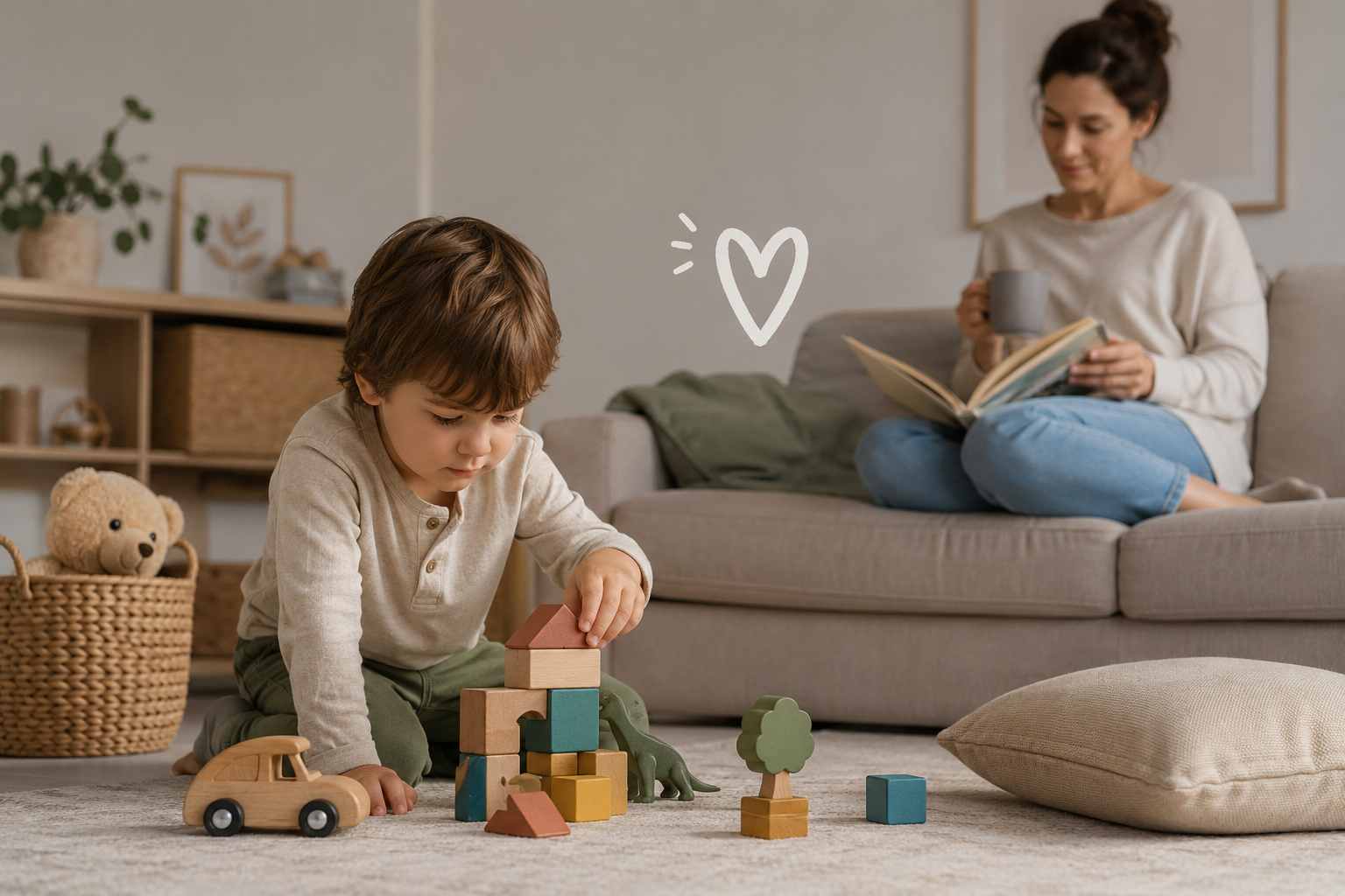 Cómo hacer que un niño juegue solo sin sentir culpa