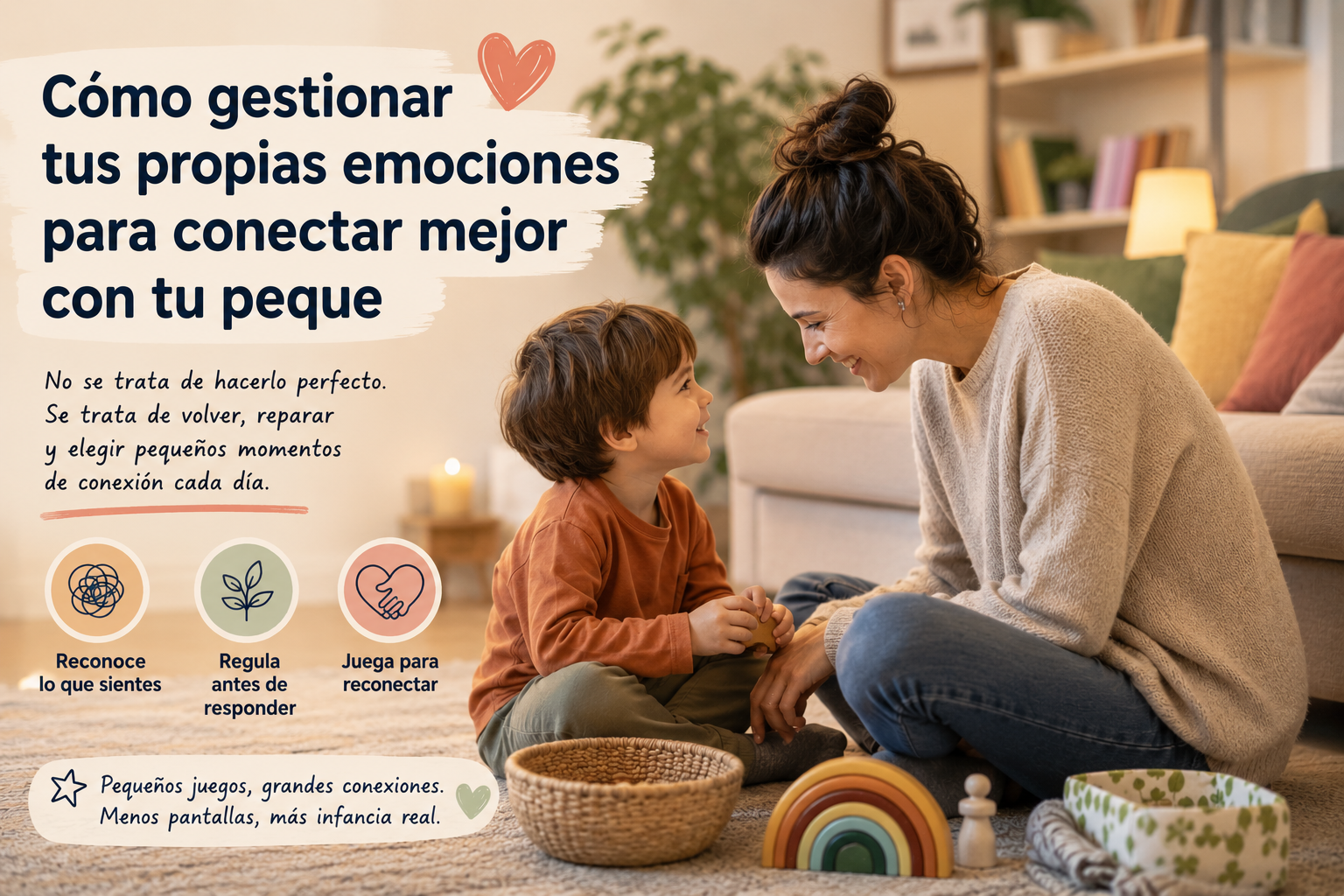 Cómo gestionar tus propias emociones para conectar mejor con tu criatura