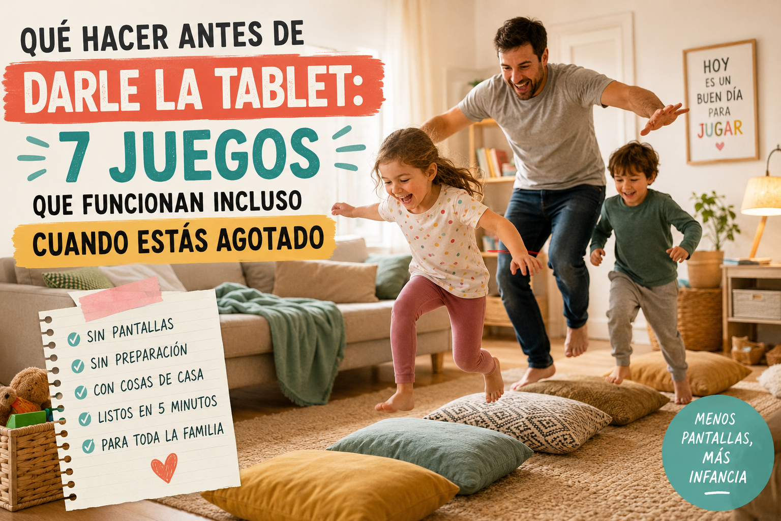 Qué hacer antes de darle la tablet: 7 juegos que funcionan incluso cuando estás agotado