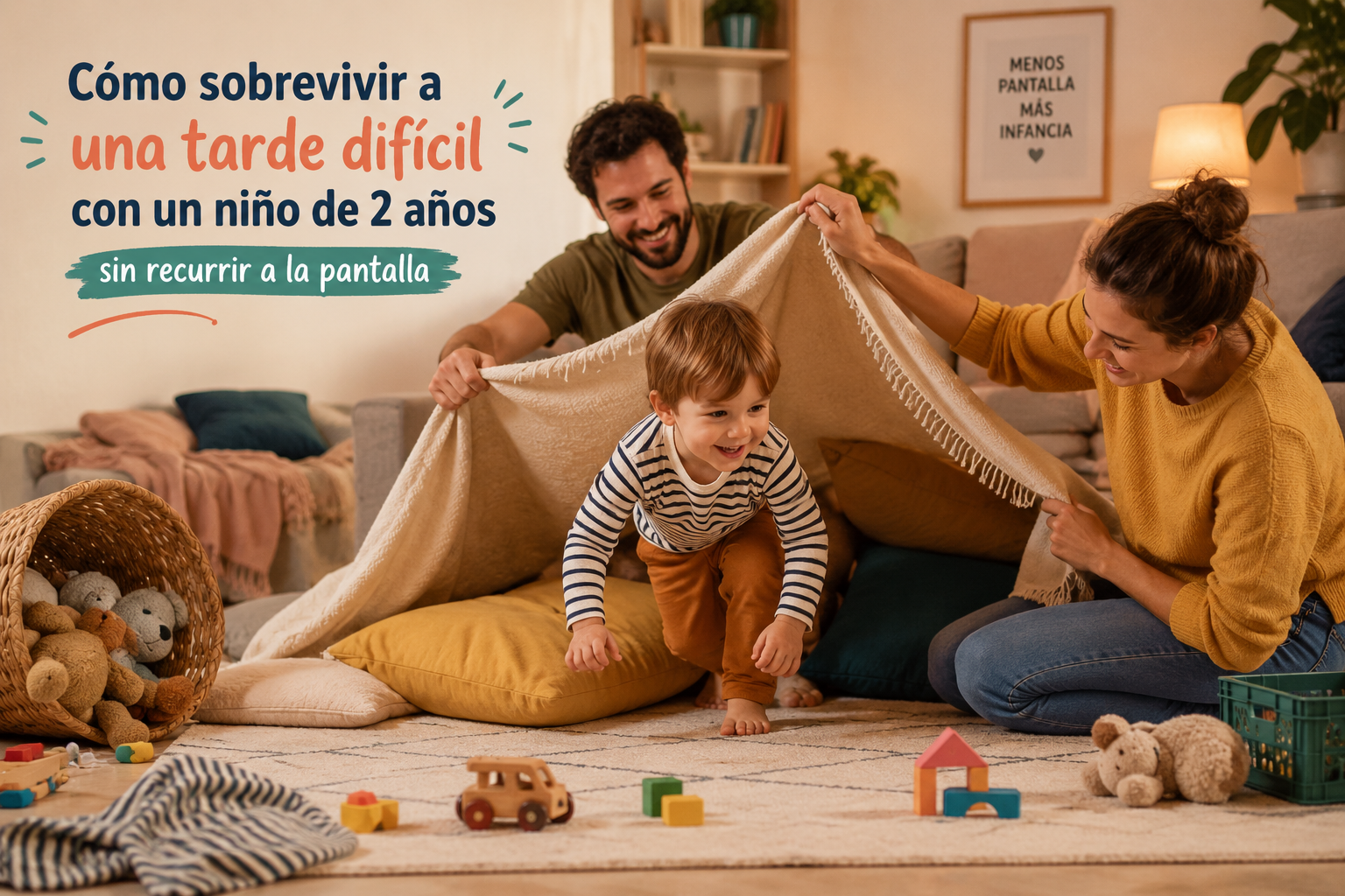 Cómo sobrevivir a una tarde difícil con un niño de 2 años sin recurrir a la pantalla